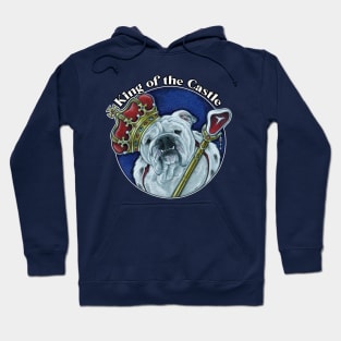 King of the Castle - Bulldog - Rounded Letters Hoodie